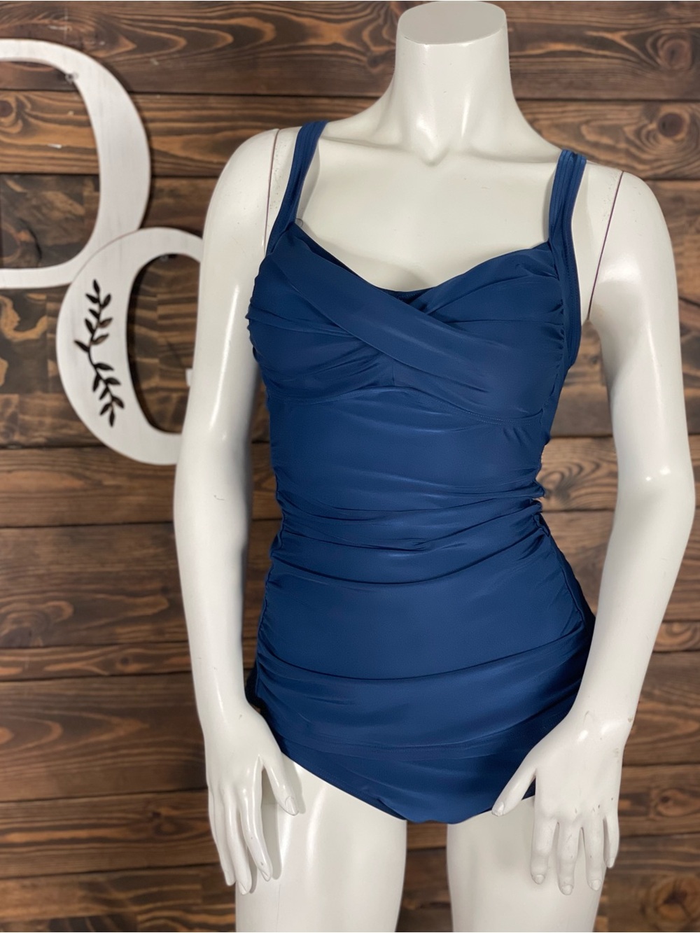 Octopus Beachwear | Y2K Twisted Blue Ruched Tankini Bikini Swimsuit Sweetheart